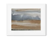 Репродукция картины в раме Field and forest in late autumn