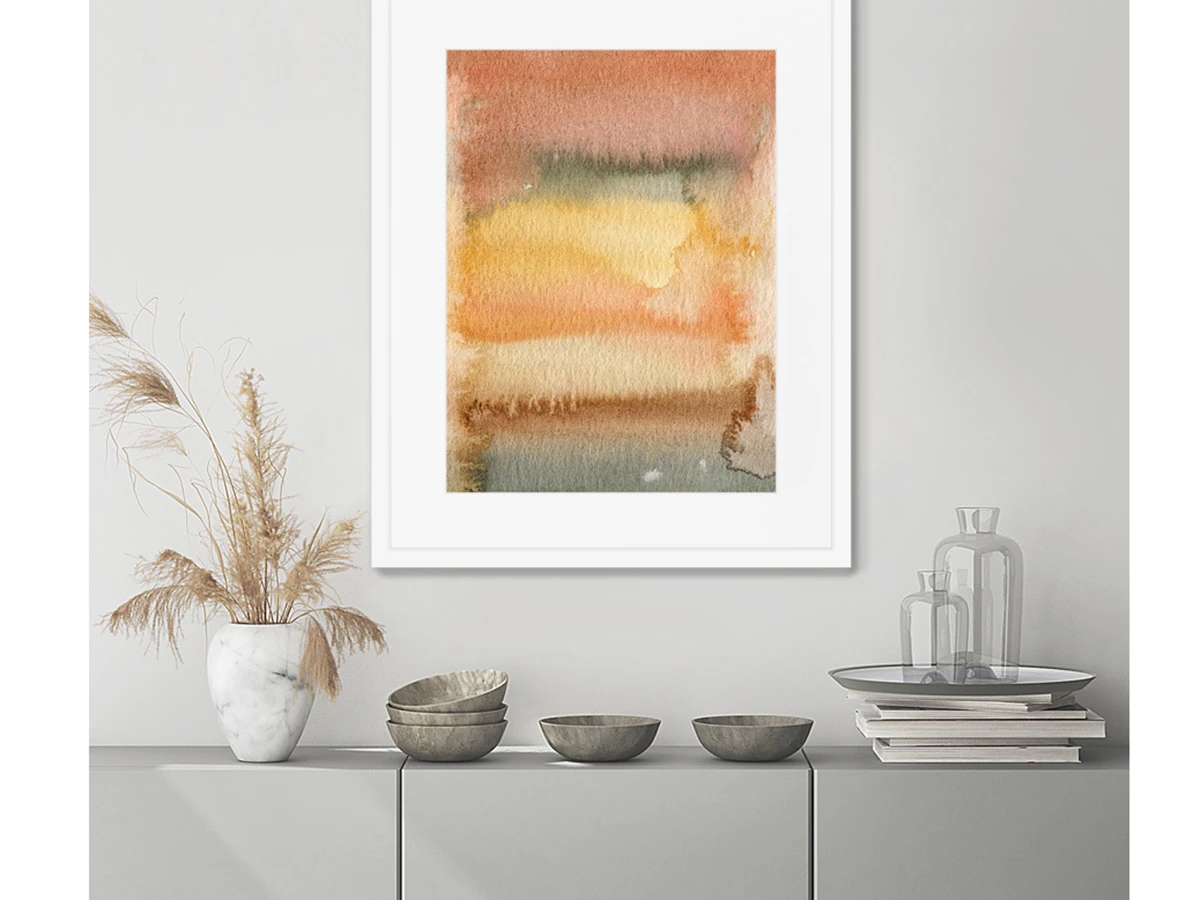 Репродукция картины в раме Hot summer evening sky 635123