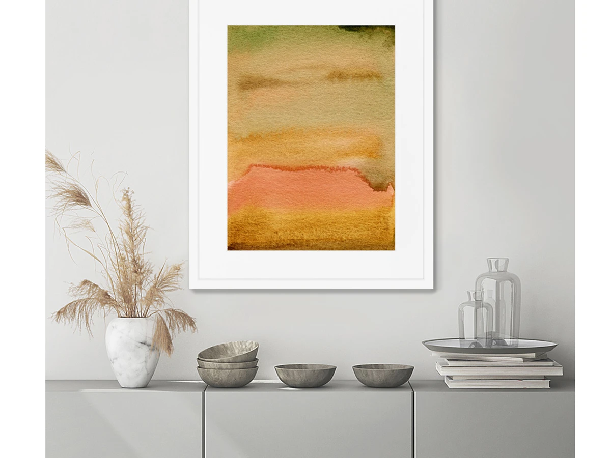 Репродукция картины в раме Hot sunset in July 635124