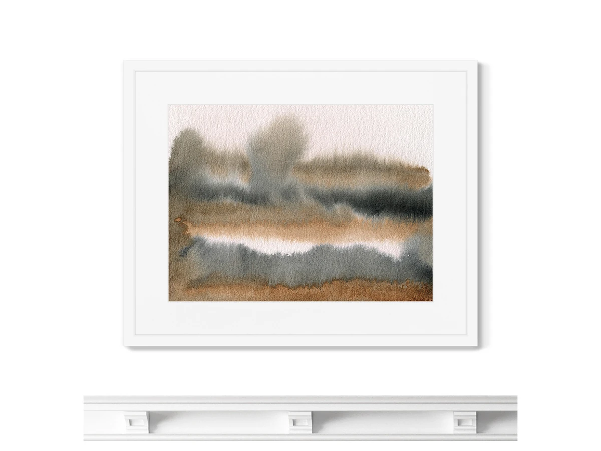 Репродукция картины в раме Lake in late autumn 635127  - фото 3