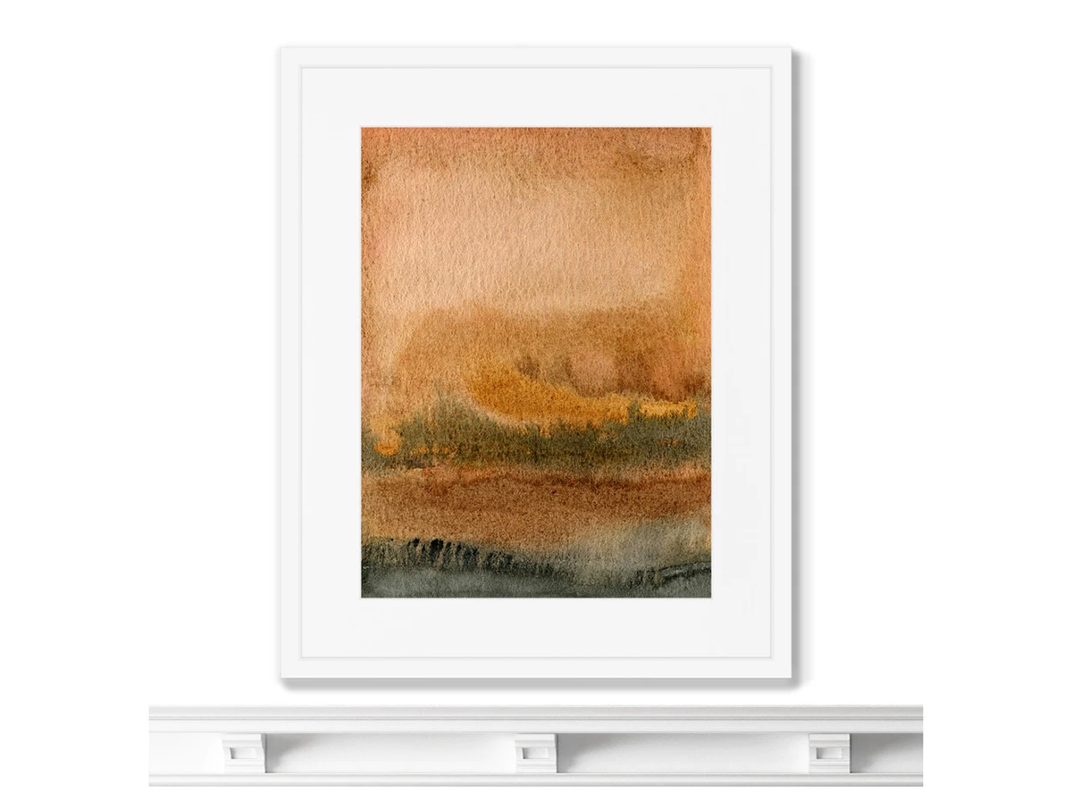 Репродукция картины в раме Landscape, August evening 635152  - фото 3