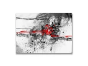Картина на холсте Красное и белое