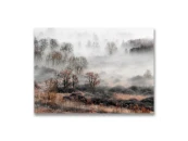 Картина на холсте Осенний лес в тумане