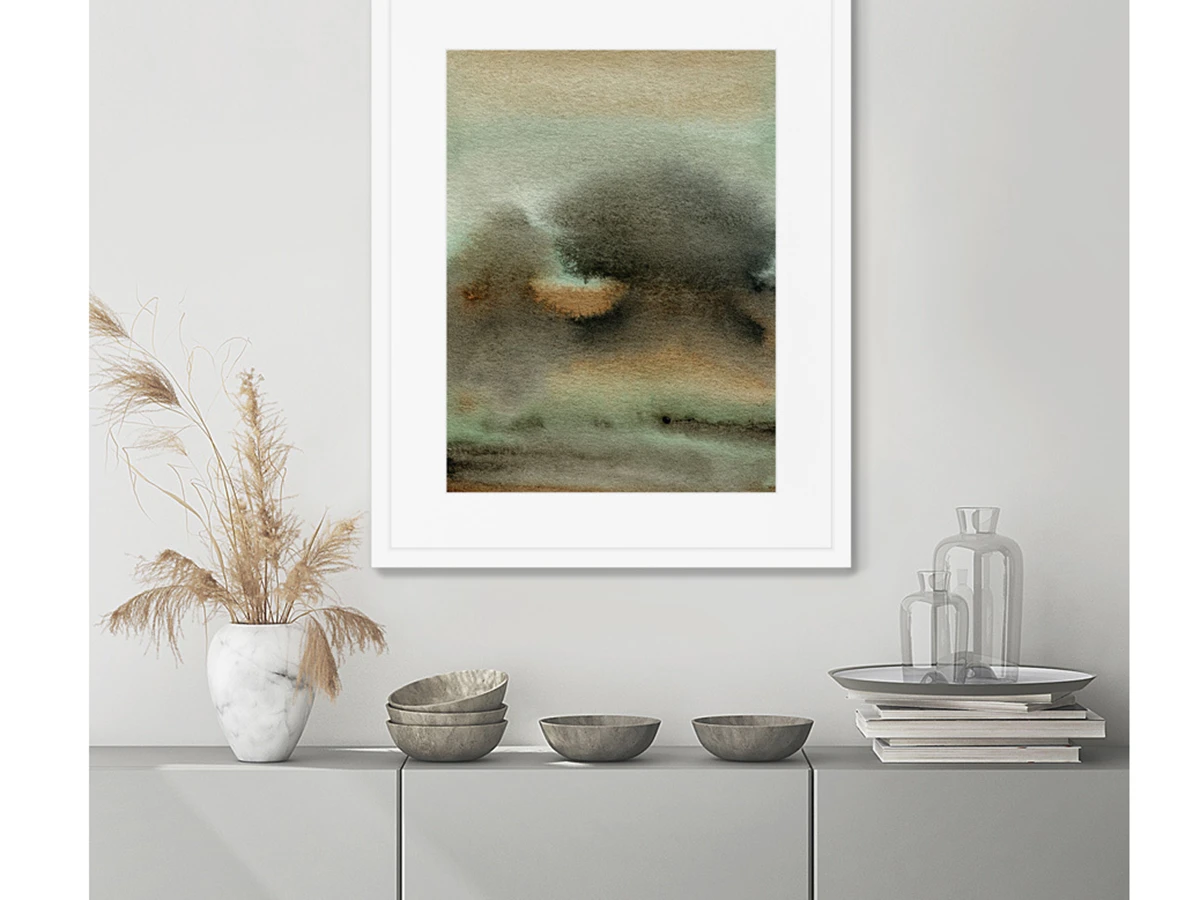 Репродукция картины в раме Storm waves 635163