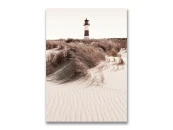 Картина на холсте Маяк на песчаном пляже