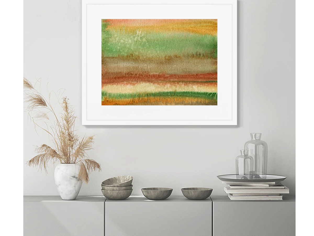 Репродукция картины в раме Summer landscape in layers 635164