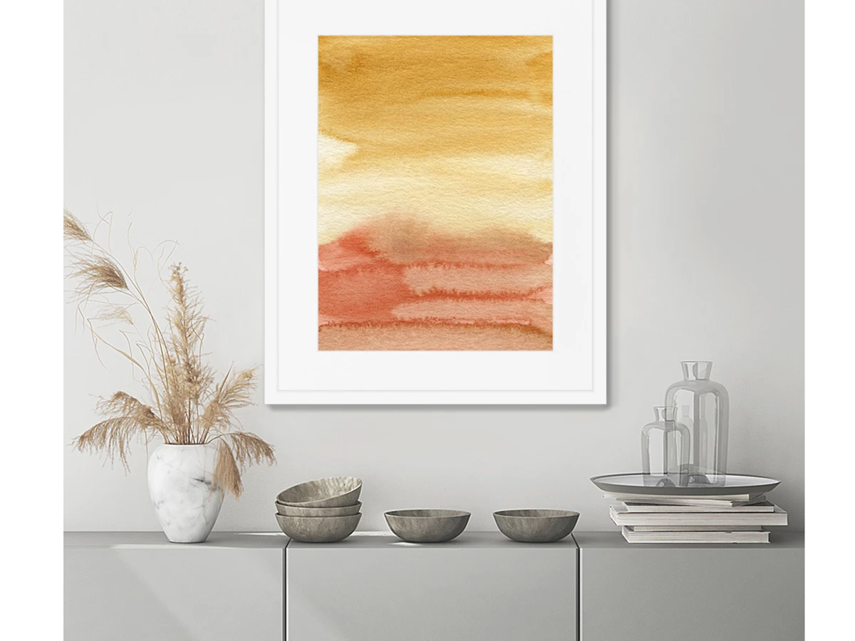 Репродукция картины в раме Sunset in June 635167