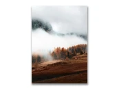 Картина на холсте Осенний лес в дымке