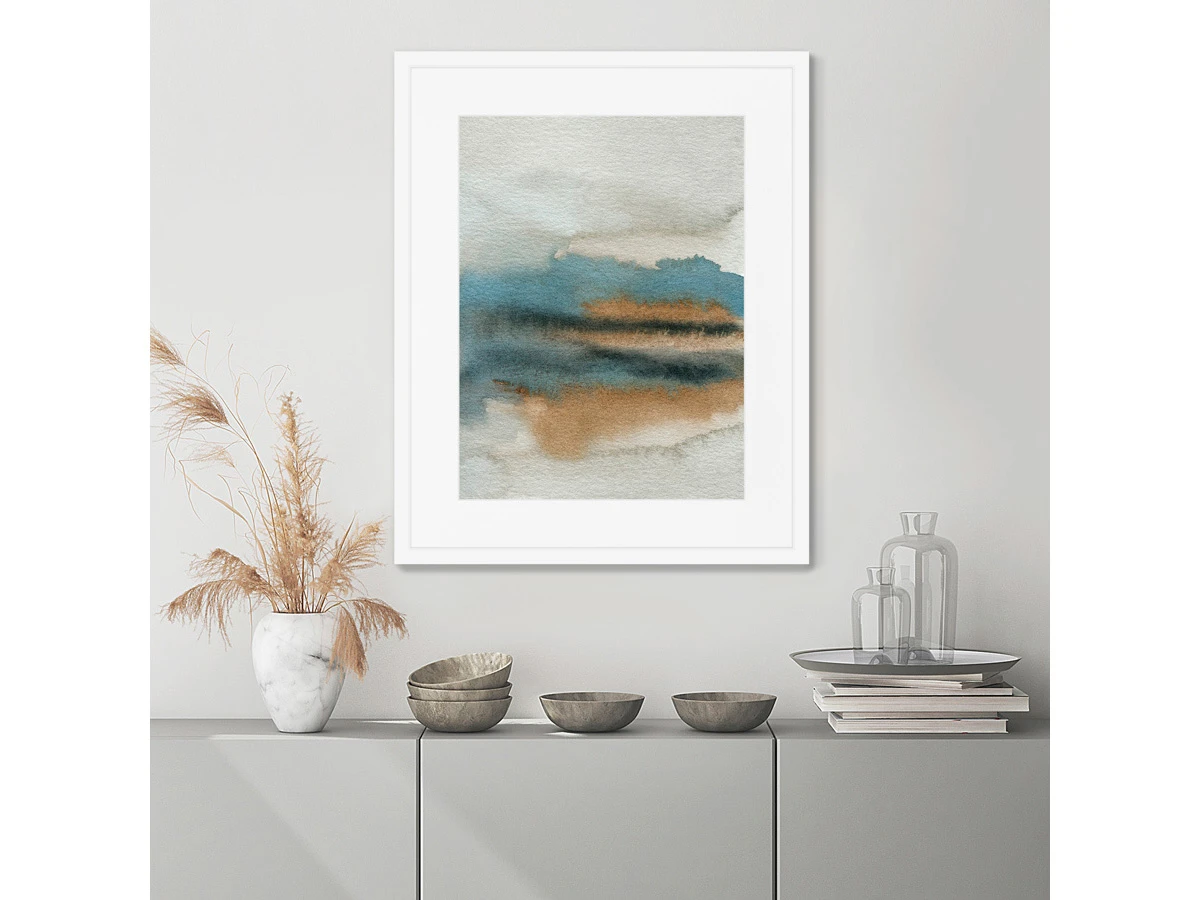 Репродукция картины в раме Lakeside in the morning fog 635197  - фото 7