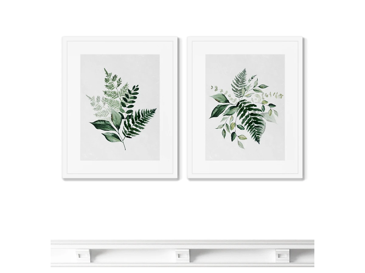 Набор из 2-х репродукций картин в раме Floral set in pale shades, No1 635257  - фото 3