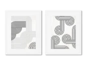 Набор из 2-х репродукций картин в раме The Play of Forms No4