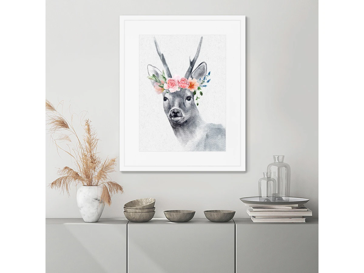 Репродукция картины в раме Graceful deer No1 635309  - фото 6