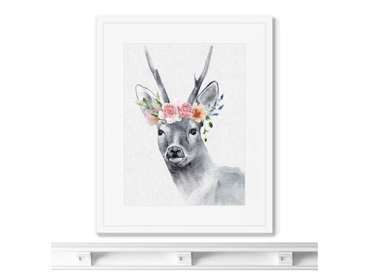 Репродукция картины в раме Graceful deer No1 635309  - фото 3