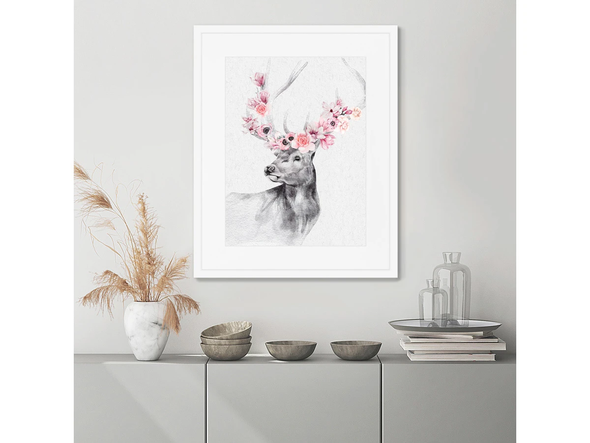 Репродукция картины в раме Graceful deer No2 635310  - фото 6