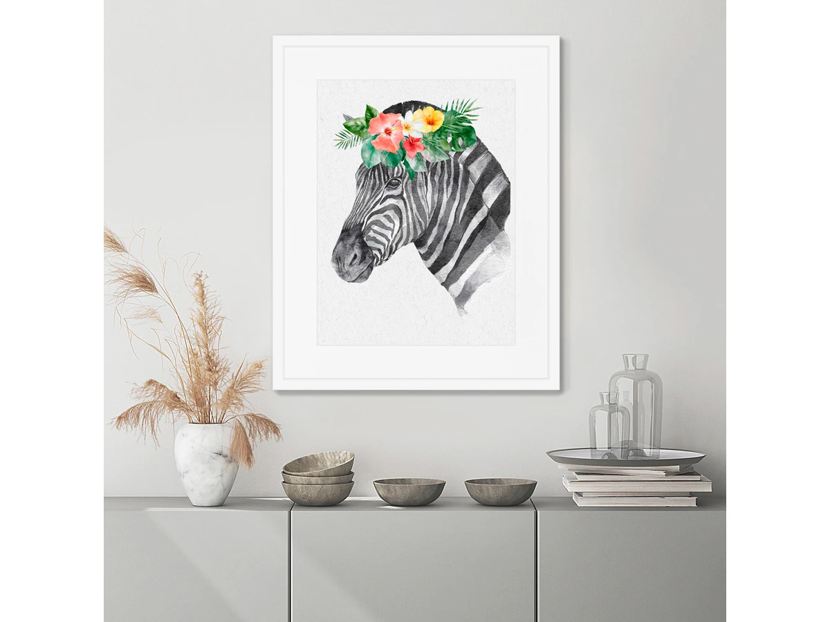 Репродукция картины в раме Graceful zebra 635314  - фото 6