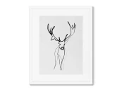 Репродукция картины в раме Deer