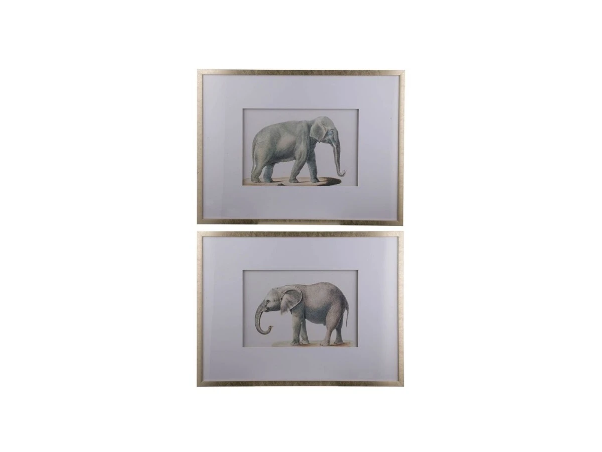 Панно Слоны, набор 2 предмета 886427