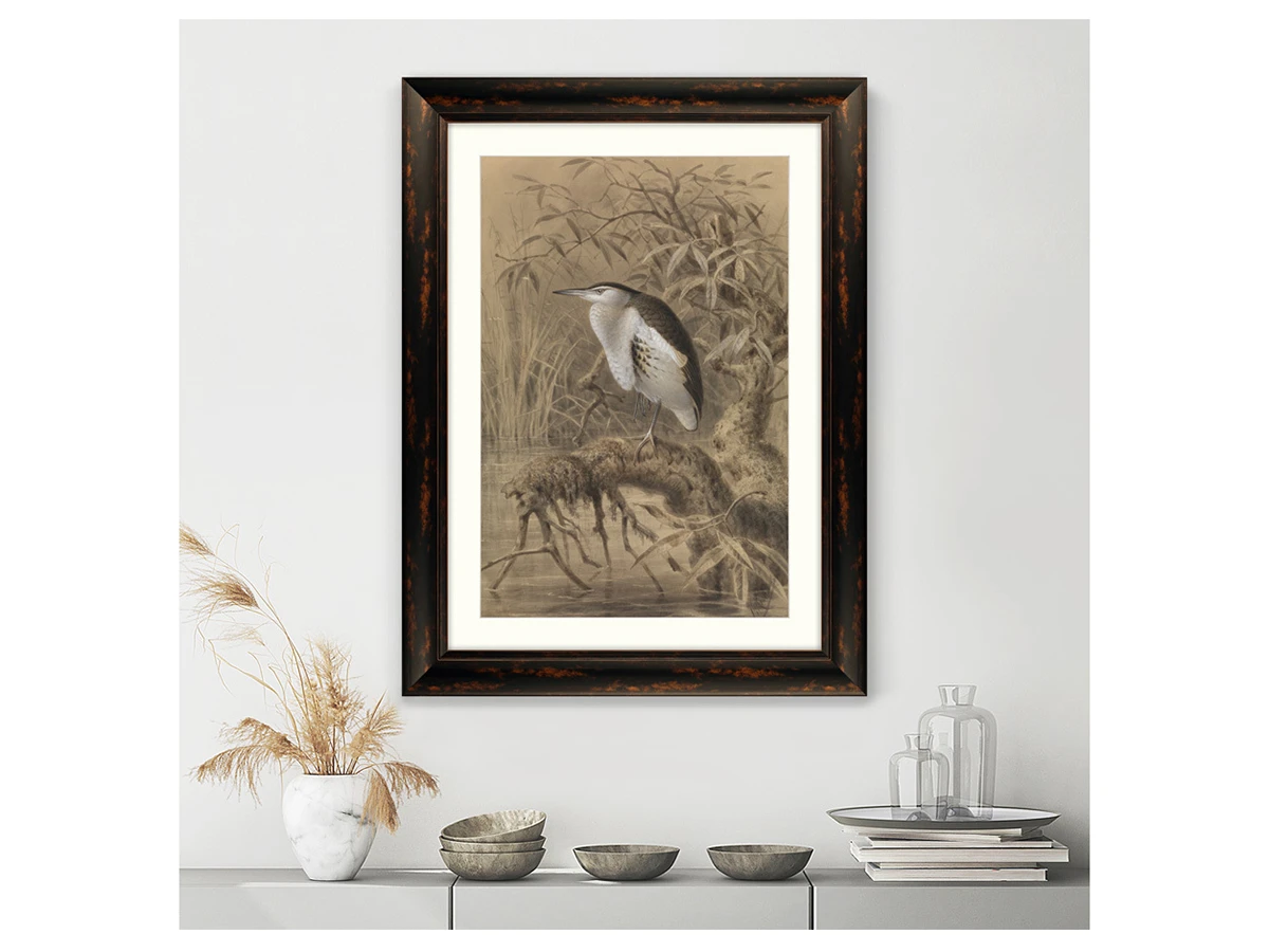 Репродукция картины в раме Птица у озера, 1890г. 635333  - фото 2