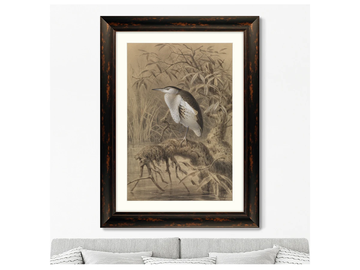 Репродукция картины в раме Птица у озера, 1890г. 635333  - фото 3