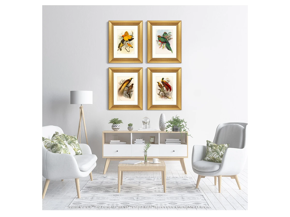 Репродукция картины в раме Красная райская птица, 1880г. 635349  - фото 7