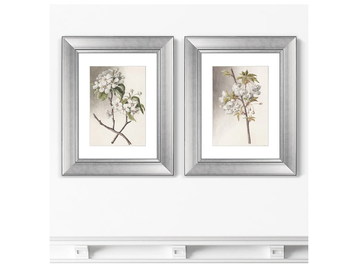 Набор из 2-х репродукций картин в раме Watercolor over pencil etude №2, 1750г. 635368  - фото 4