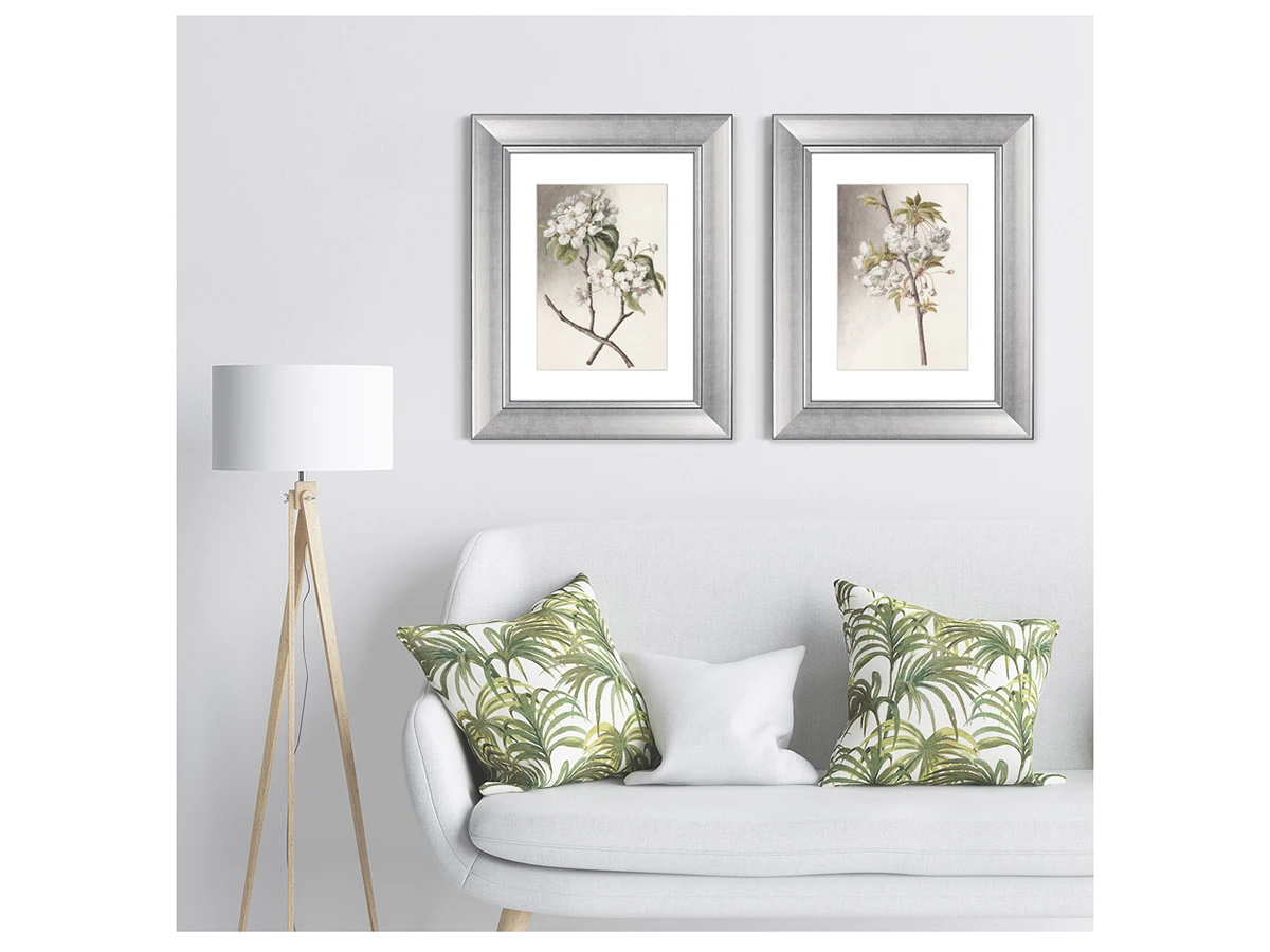 Набор из 2-х репродукций картин в раме Watercolor over pencil etude №2, 1750г. 635368  - фото 5