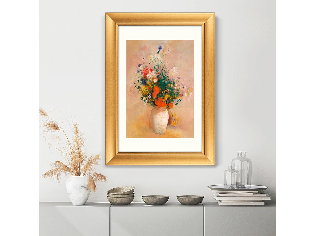 Репродукция картины в раме Vase of Flowers, 1906г. 635387  - фото 7