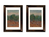 Набор из 2-х репродукций картин в раме Olive Grove, 1889г. 635391