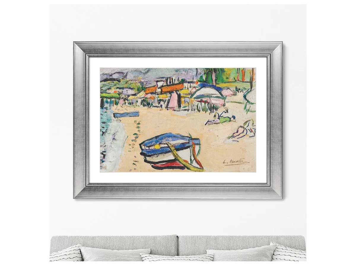 Репродукция картины в раме On the beach, South of France, 1915г. 635396  - фото 4