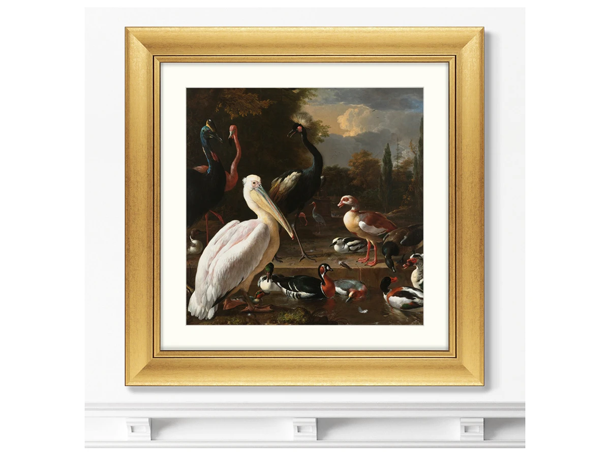 Репродукция картины в раме Плавающее перо, 1680г. 635398  - фото 3