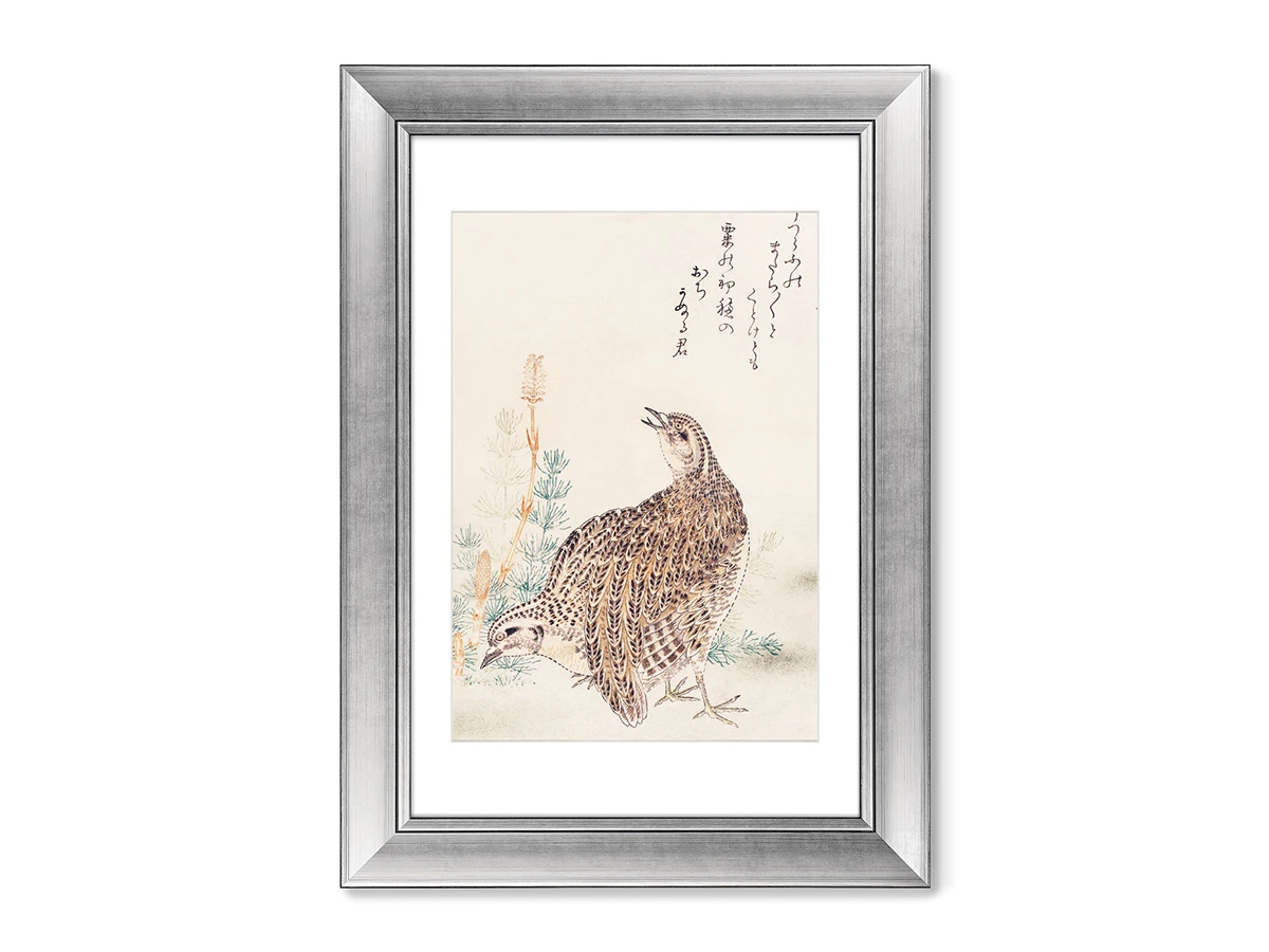 Набор из 2-х репродукций картин в раме Uzura Hibari, 1791г. 635402  - фото 2