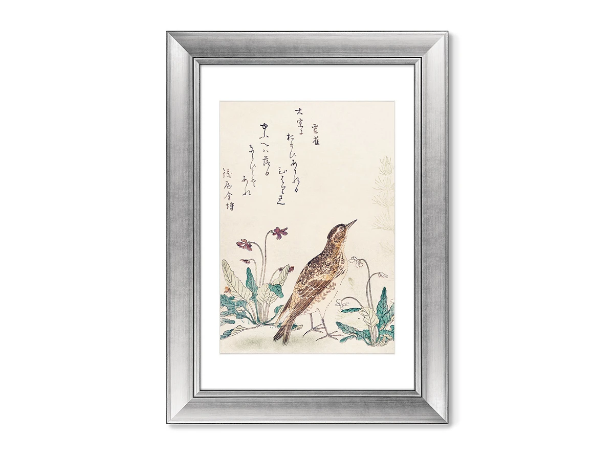 Набор из 2-х репродукций картин в раме Uzura Hibari, 1791г. 635402  - фото 1