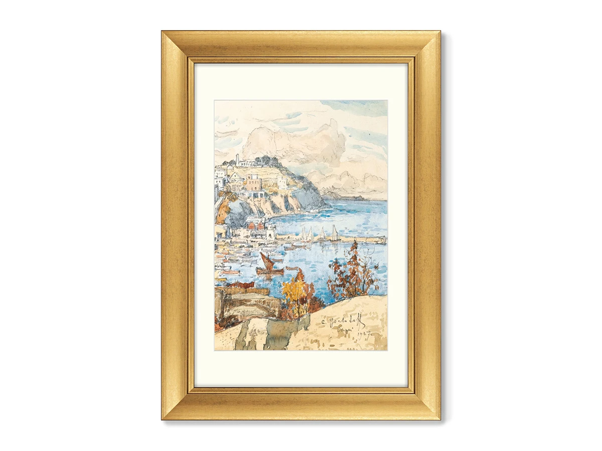 Набор из 2-х репродукций картин в раме A View of Capri, 1927г. 635406  - фото 2