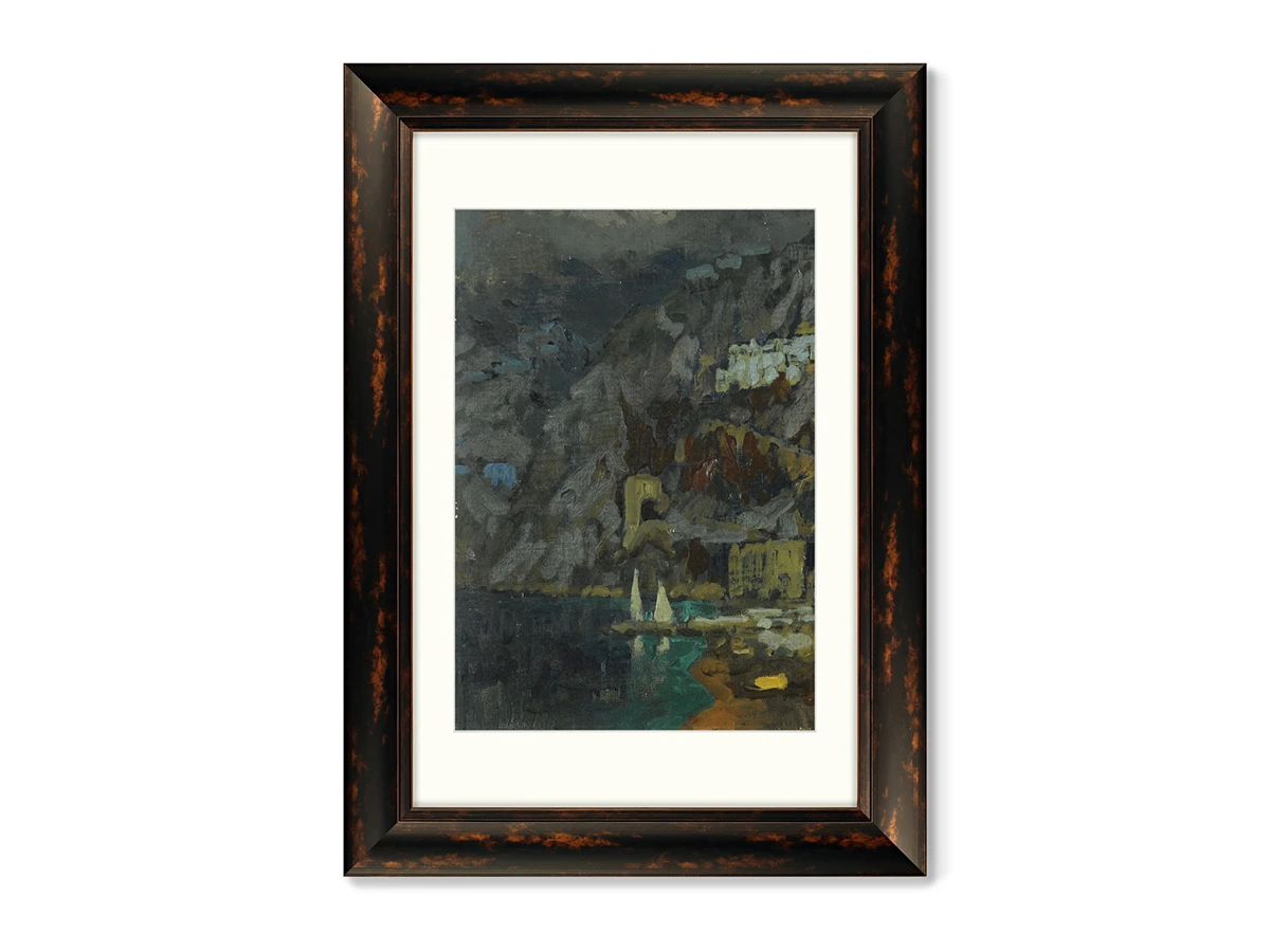 Набор из 2-х репродукций картин в раме Вид Амальфи, 1925г. 635407  - фото 1