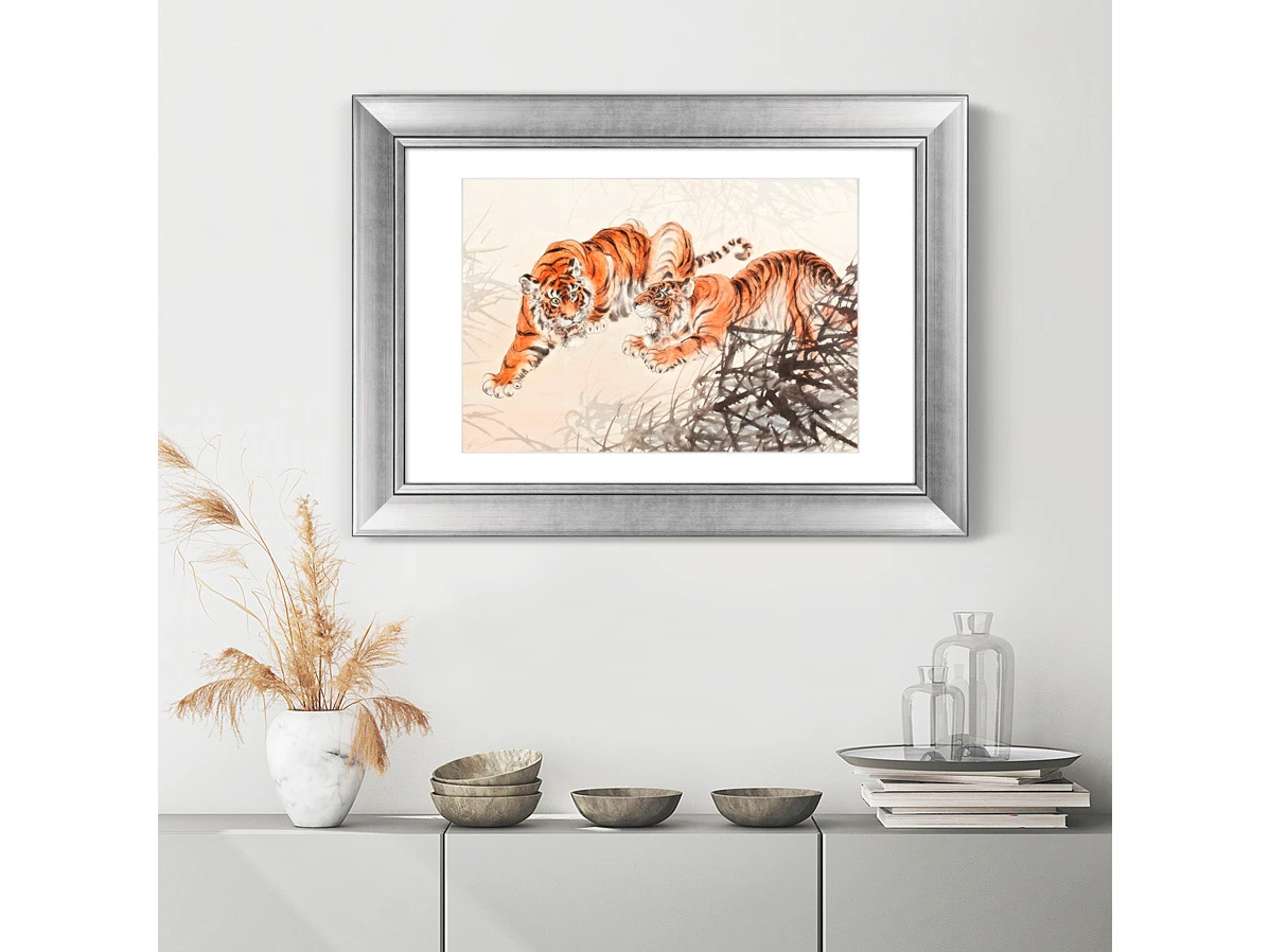 Репродукция картины в раме TIGERS IN THE BUSH, 1905г. 635418  - фото 6