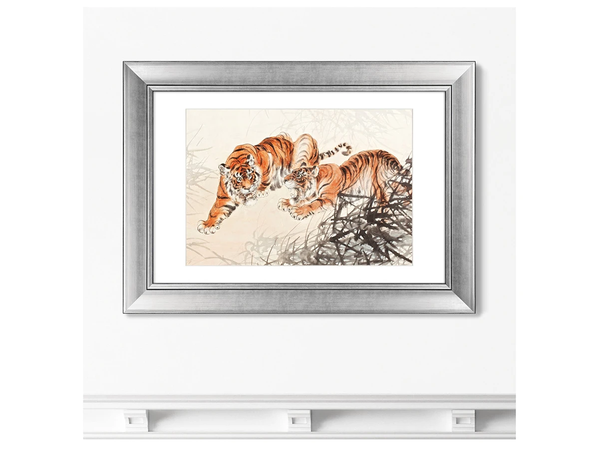 Репродукция картины в раме TIGERS IN THE BUSH, 1905г. 635418  - фото 3