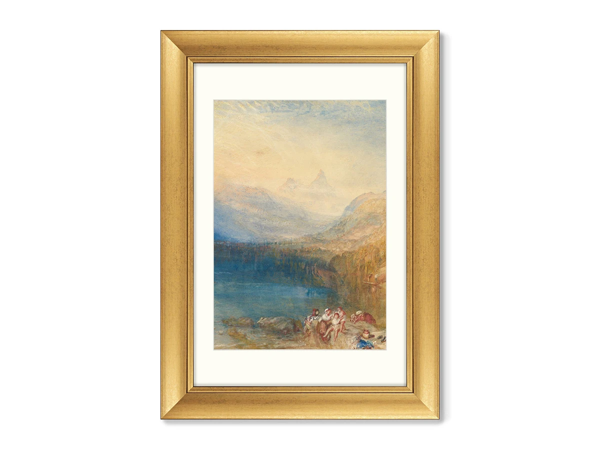 Набор из 2-х репродукций картин в раме The Lake of Zug, 1842г. 635421