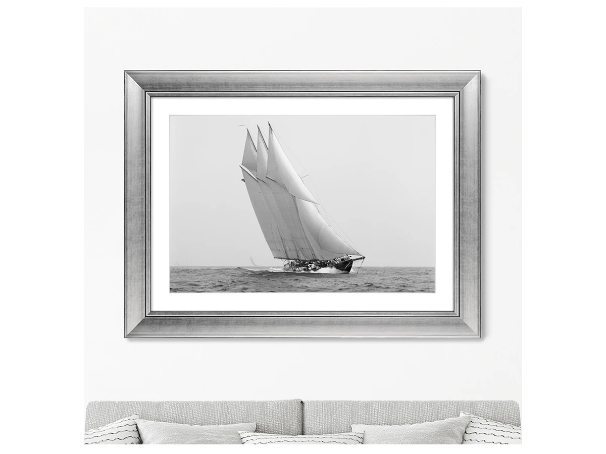 Репродукция картины в раме Wilson Marshall's schooner Atlantic, 1904г. 635445  - фото 3