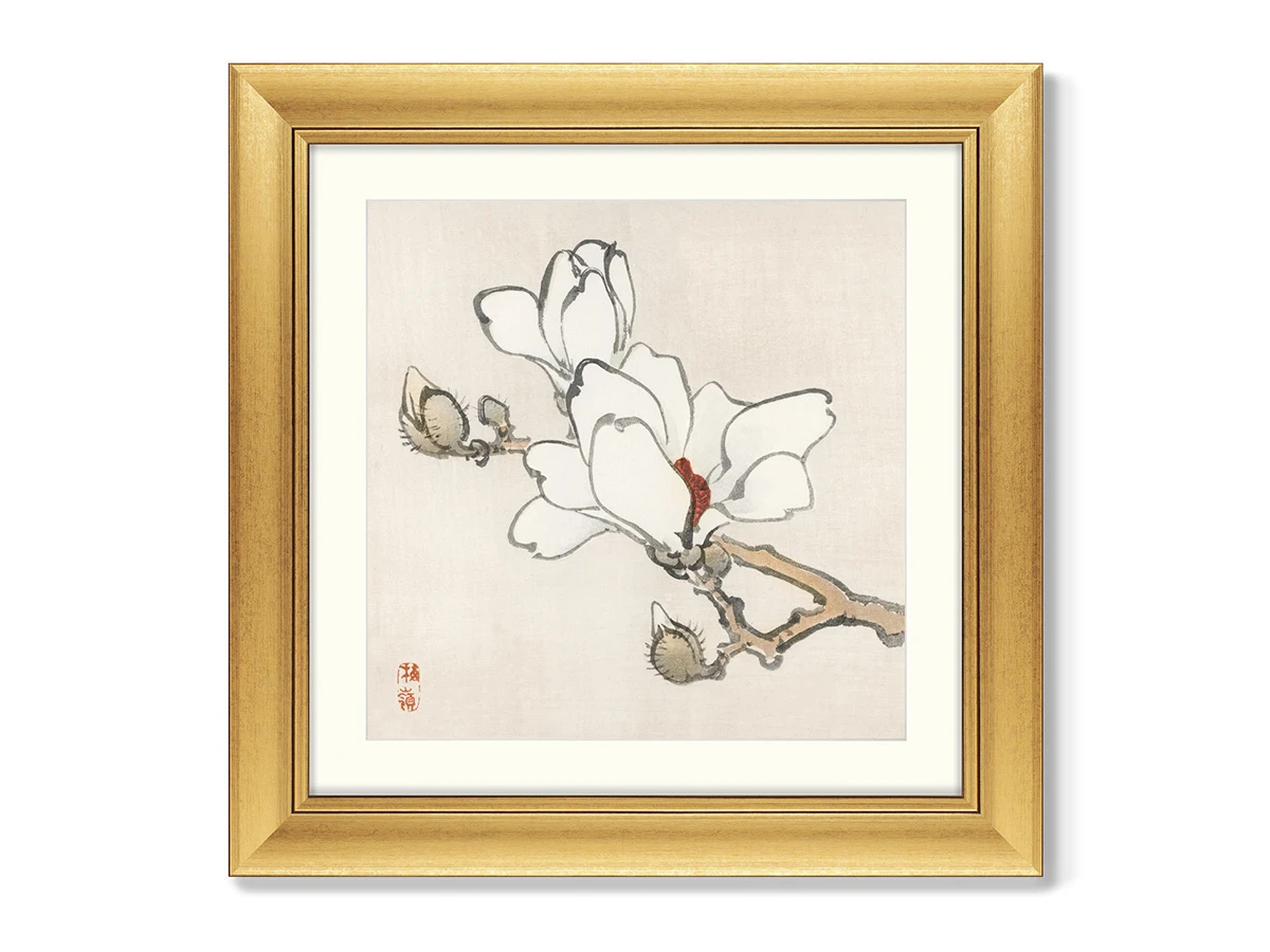 Набор из 2-х репродукций картин в раме Blossoms, 1885г. 635454  - фото 1