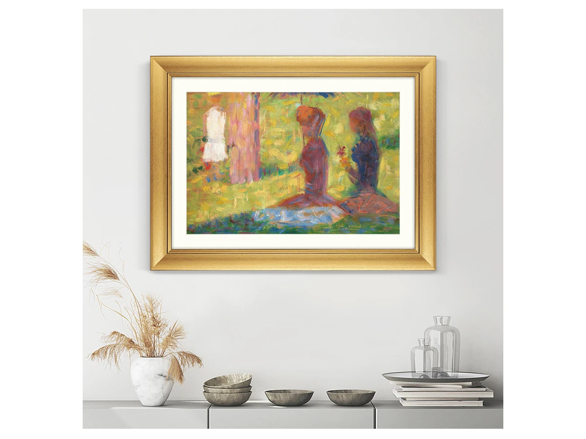 Репродукция картины в раме La Grande Jatte, 1884г 635481