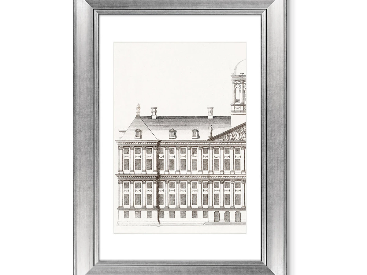 Набор из 2-х репродукций картин в раме The City Hall in Amsterdam, 1693г. 635492  - фото 1