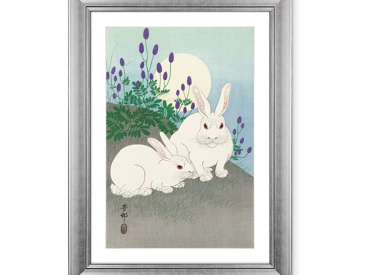 Репродукция картины в раме Rabbits, 1920г. 635524