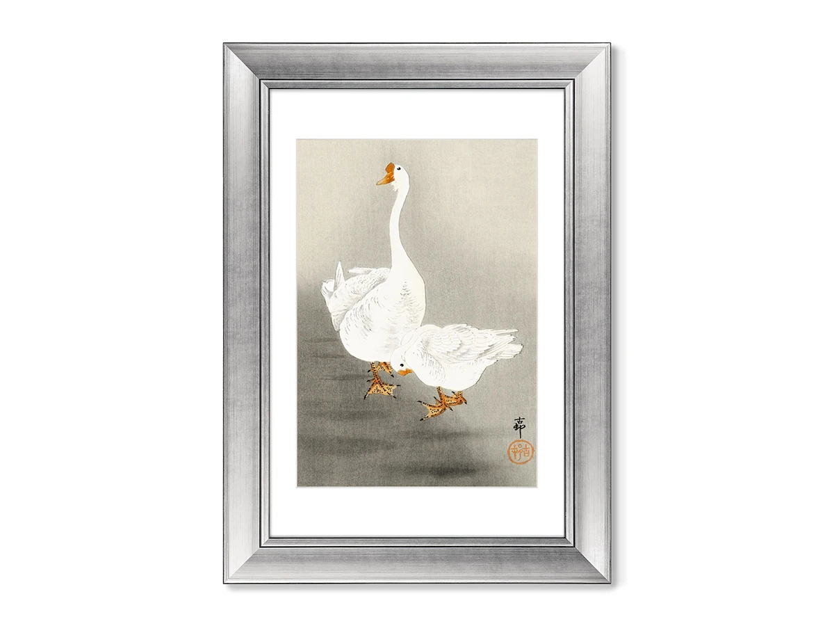 Набор из 2-х репродукций картин в раме Two geese, 1900г. 635528  - фото 2