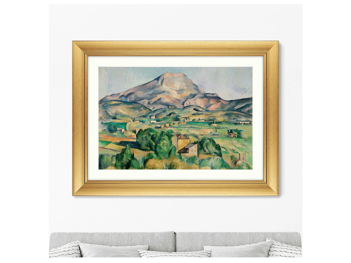 Репродукция картины в раме Mont Sainte-Victoire, 1892г. 635541  - фото 3
