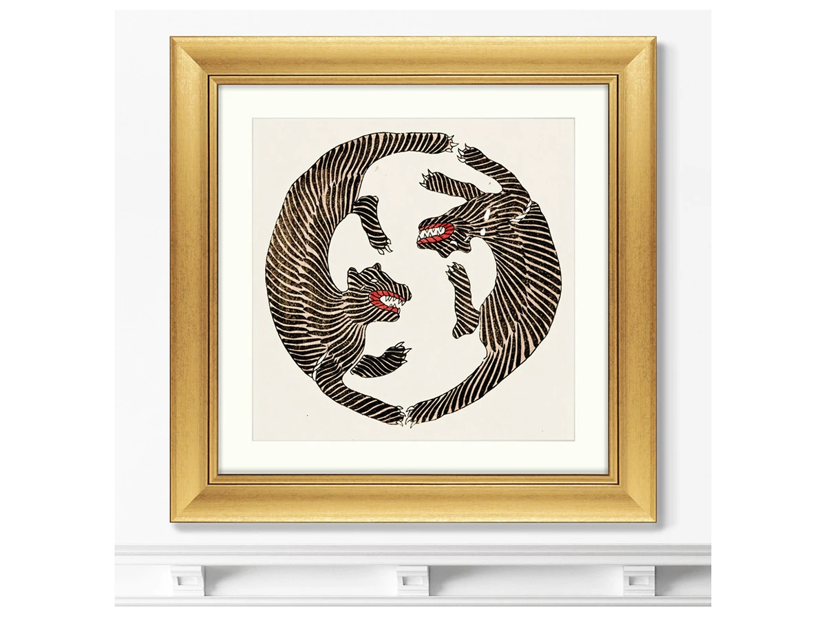 Репродукция картины в раме Japanese vintage woodblock print №3, 1864г. 635558  - фото 3