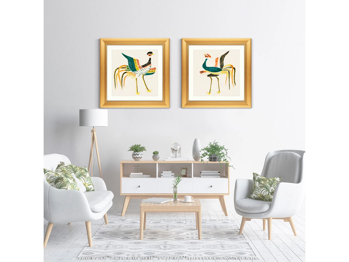 Набор из 2-х репродукций картин в раме Japanese vintage woodblock print №43, 1864г. 635560  - фото 8