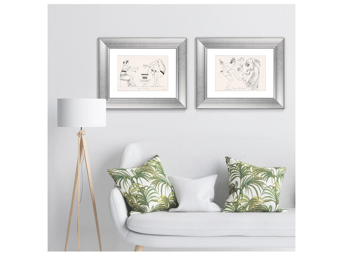 Набор из 2-х репродукций картин в раме Greek tumbling, 1816г. 635561  - фото 4