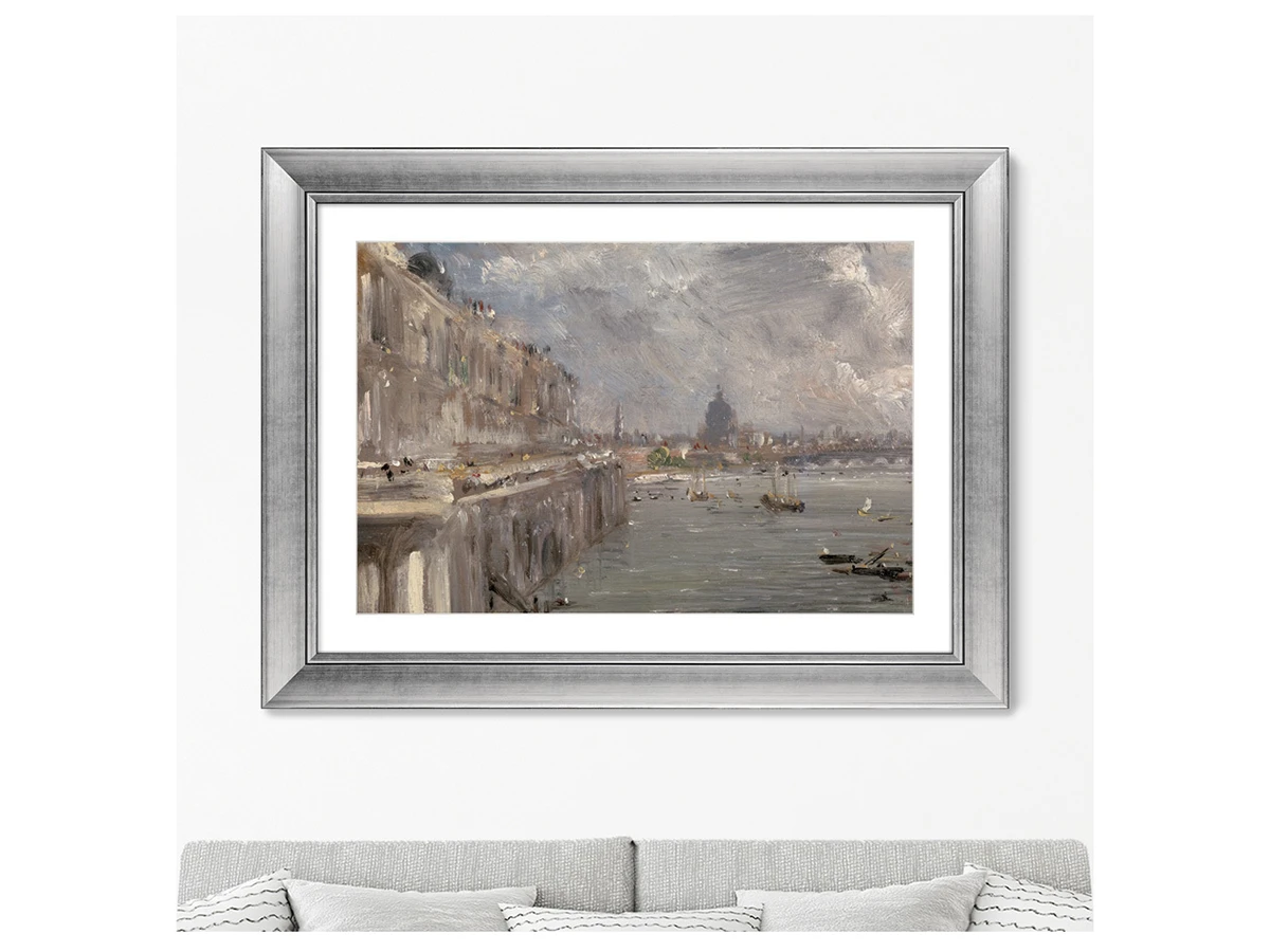 Репродукция картины в раме House Terrace from Waterloo Bridge, 1819г. 635579  - фото 3