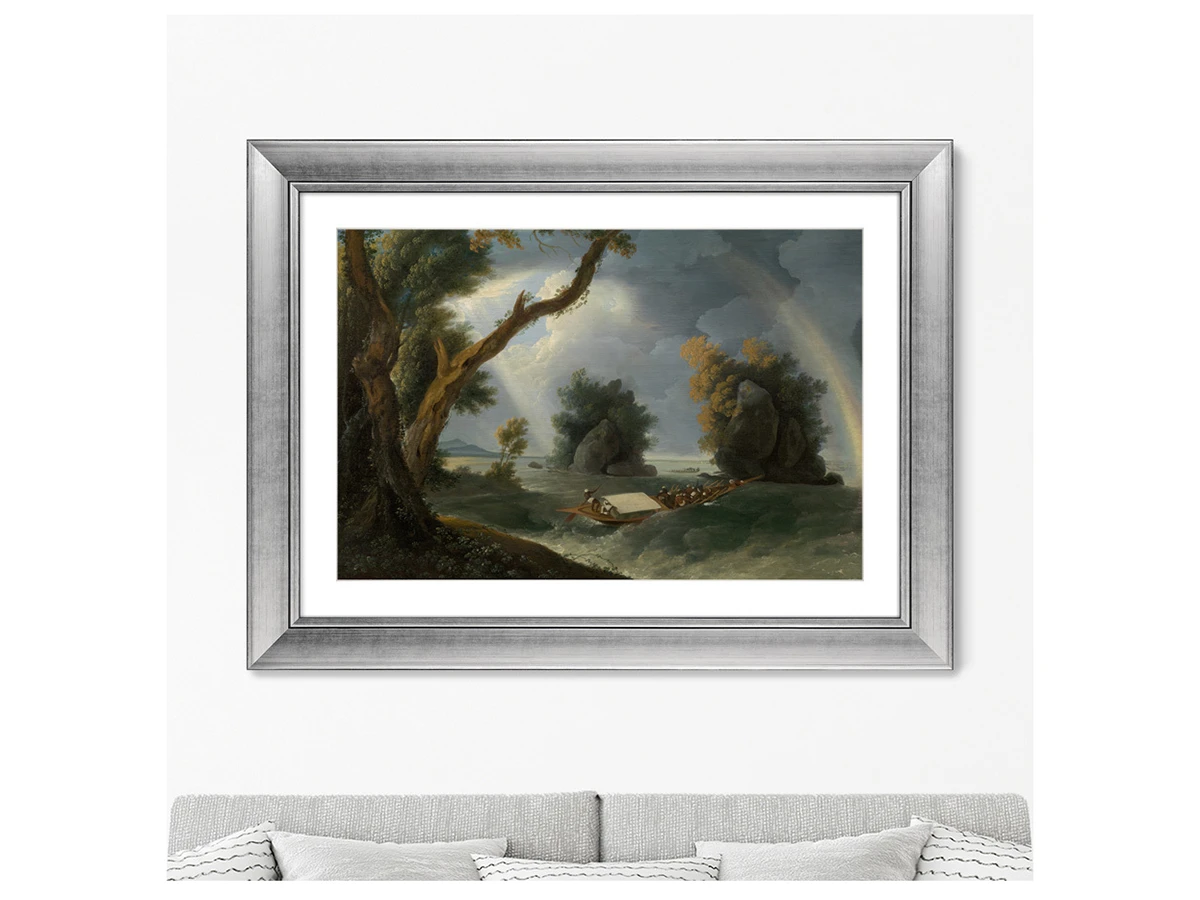 Репродукция картины в раме Storm near the Col-gon Rocks, 1790г. 635586  - фото 3