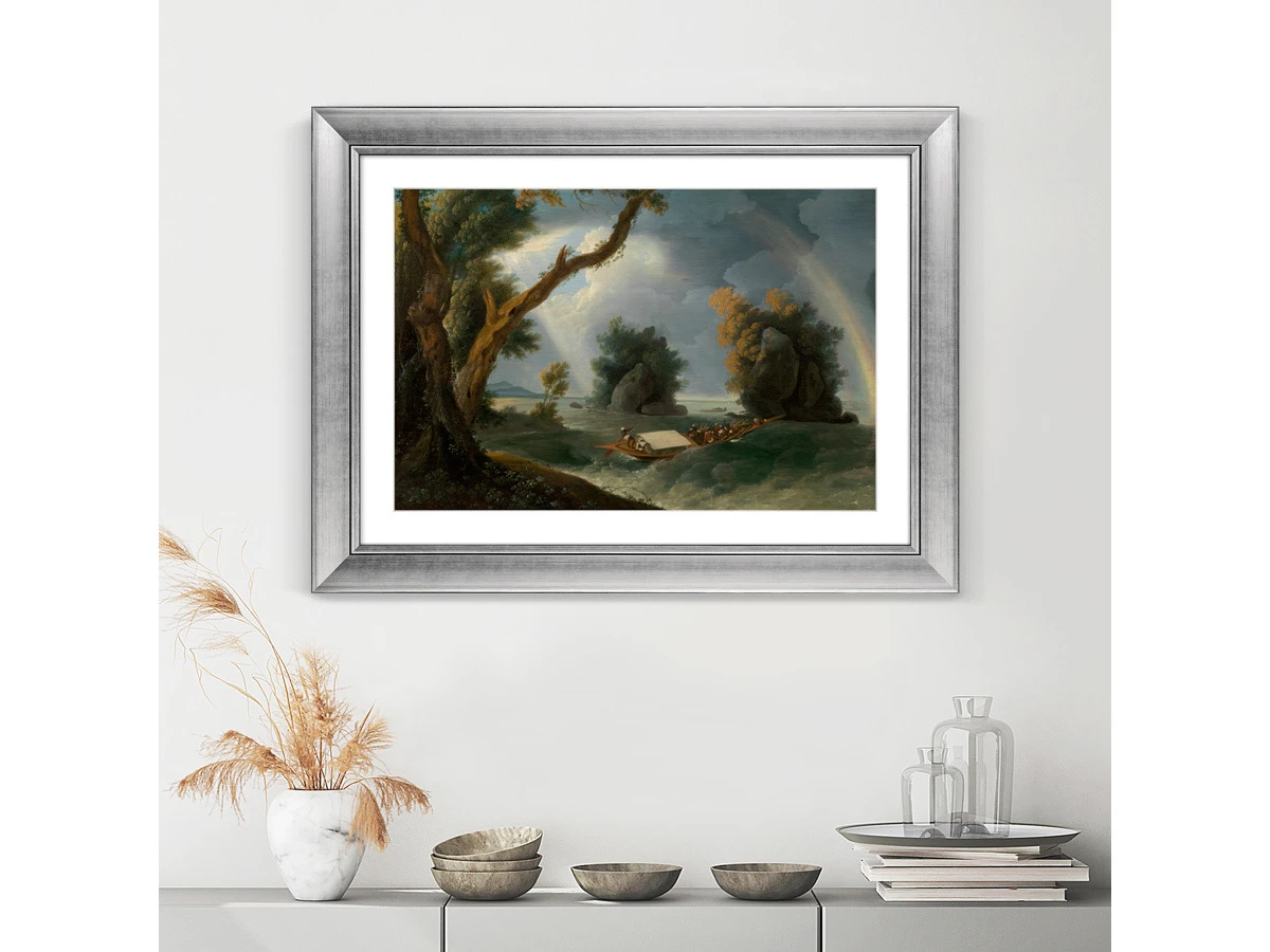 Репродукция картины в раме Storm near the Col-gon Rocks, 1790г. 635586  - фото 6